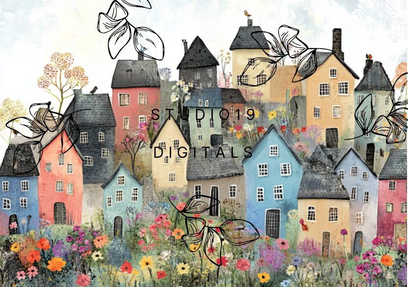 Wonky house collection - (48 pages) - DIGITAL FILE