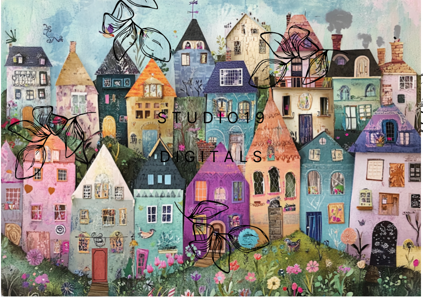 Wonky house collection - (48 pages) - DIGITAL FILE