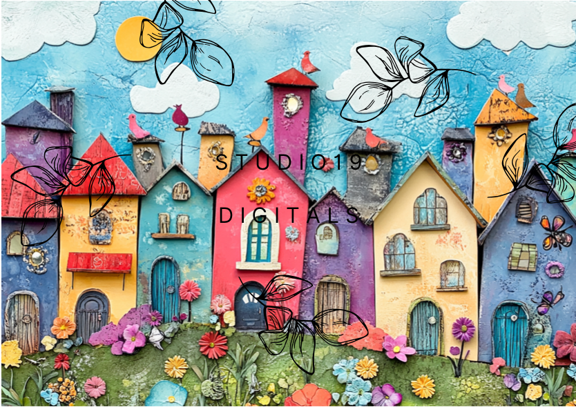 Wonky house collection - (48 pages) - DIGITAL FILE