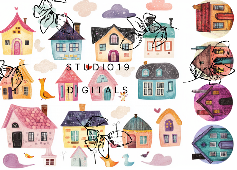 Wonky house collection - (48 pages) - DIGITAL FILE