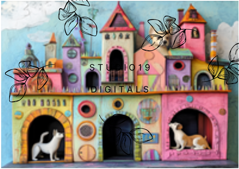 Wonky house collection - (48 pages) - DIGITAL FILE