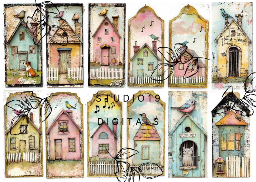 Wonky house collection - (48 pages) - DIGITAL FILE