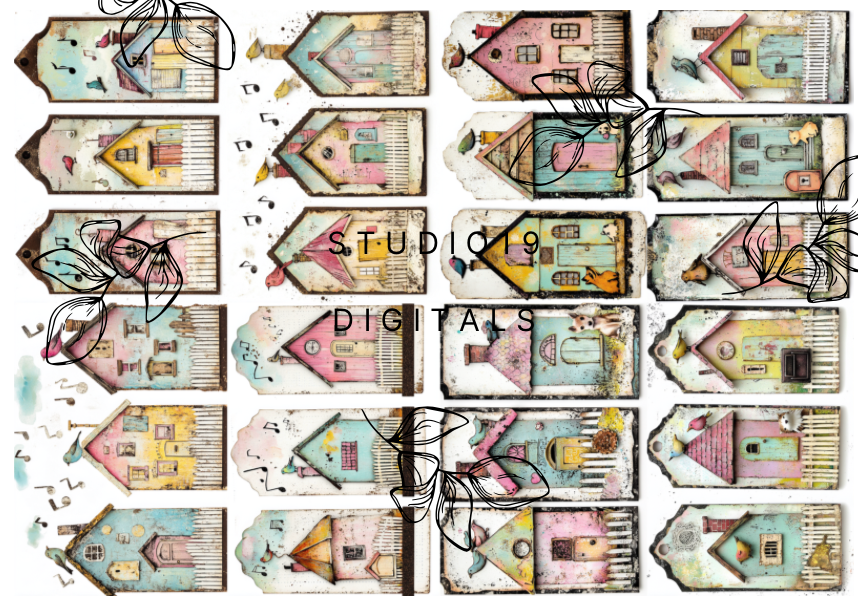 Wonky house collection - (48 pages) - DIGITAL FILE