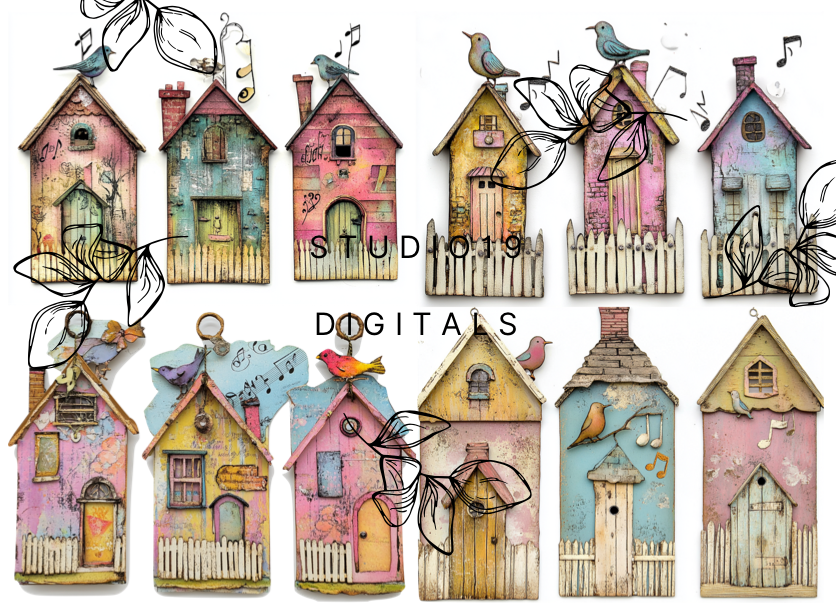 Wonky house collection - (48 pages) - DIGITAL FILE