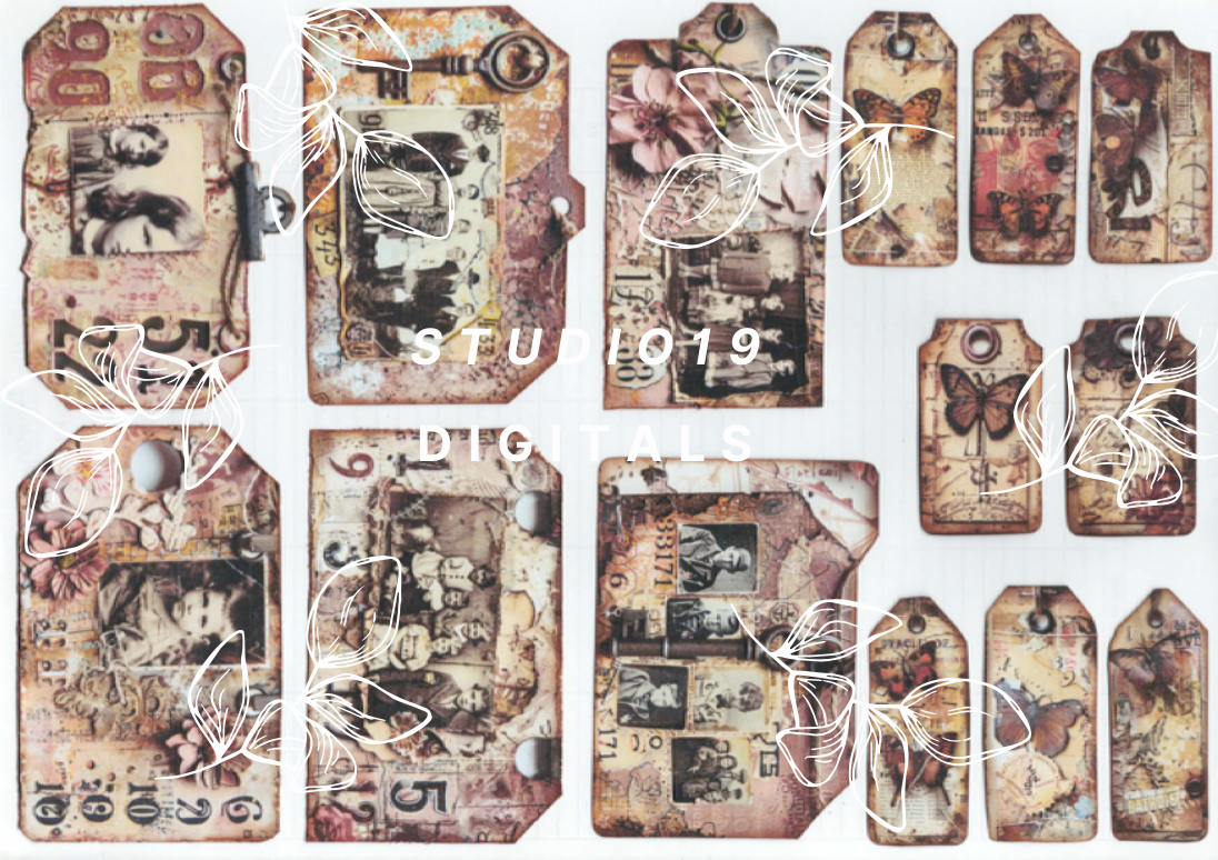 Vintage tag collection