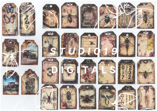 Vintage tag collection